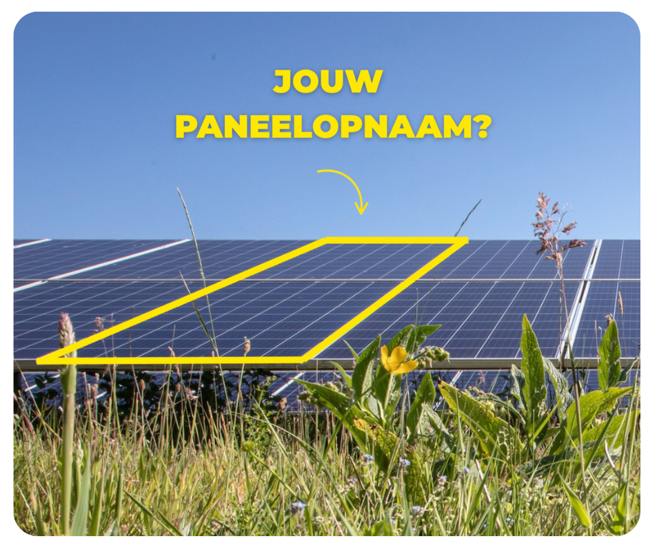 Zelf zonnestroom opwekken in een zonnepark met Paneelopnaam bij Vrijopnaam.